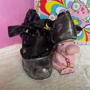 Irregular Choice Happy Hippo Heels, Limited Edition Rare Black Heels